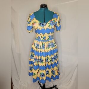 Lindy Bop Francine Dress Retro Vintage Repro 50's Style UK 10 US 6
